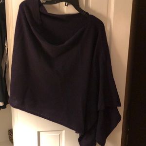 Cashmere wrap - eggplant color